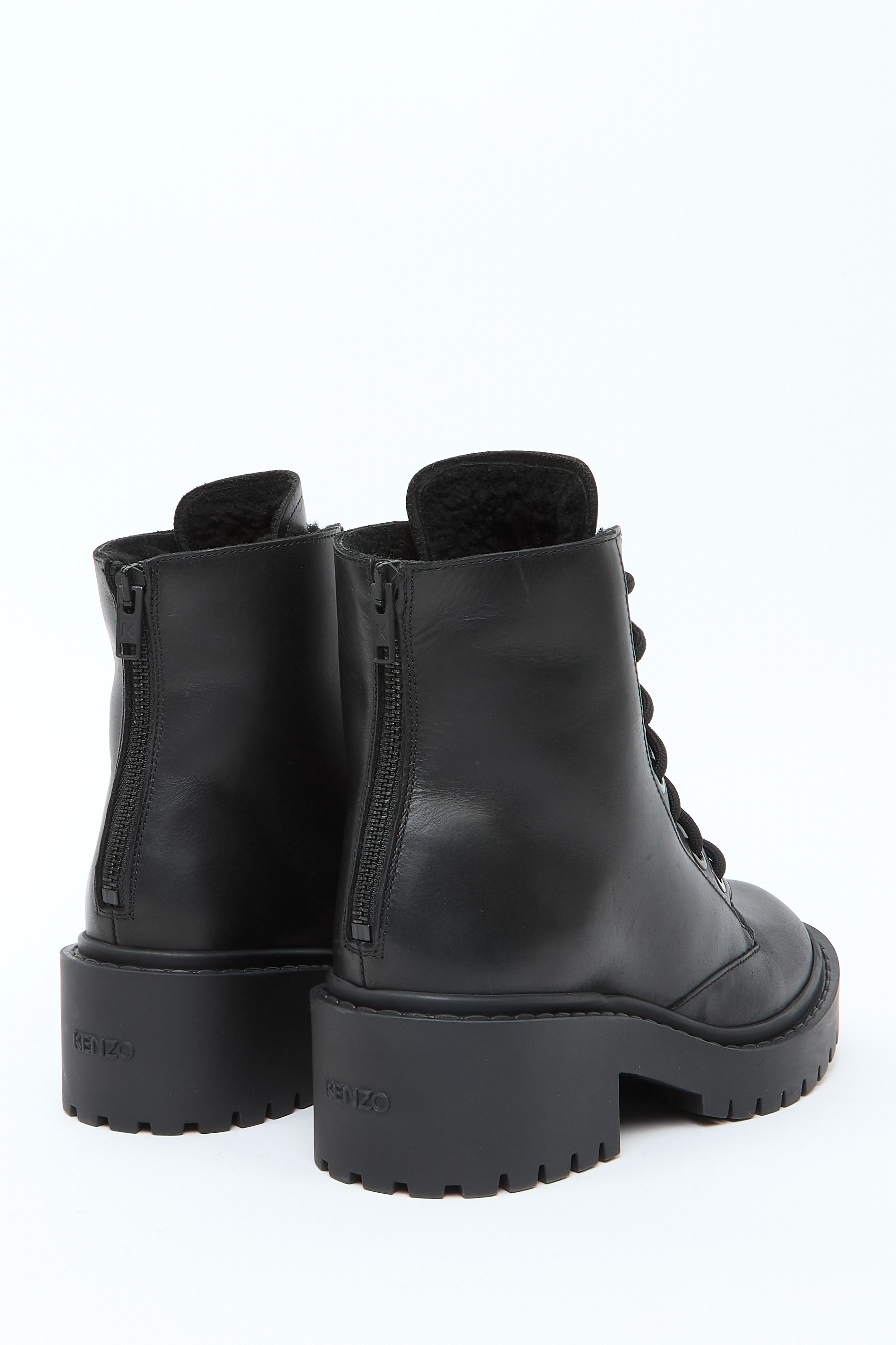 Ботинки На Молнии И Шнуровке