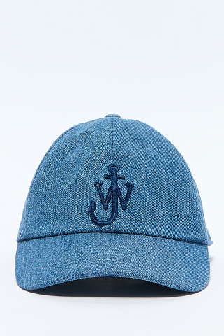 Джинсовая Бейсболка С Вышитым Логотипом