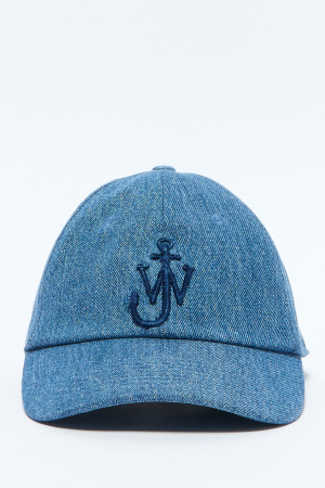Джинсовая Бейсболка С Вышитым Логотипом