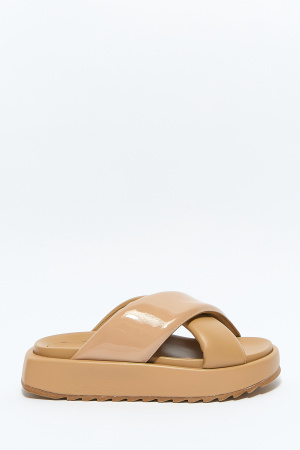 Шлепанцы С Дутыми Ремешками