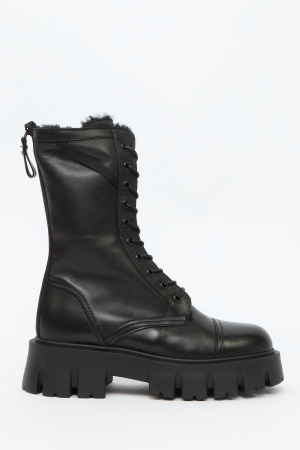 Ботинки На Молнии И Шнуровке